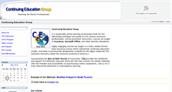 Desktop Screenshot of continuingeducationgroup.net