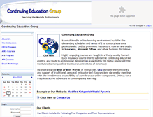 Tablet Screenshot of continuingeducationgroup.net
